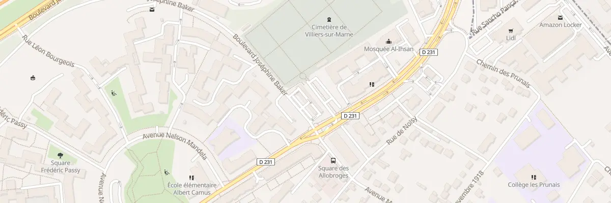 Plan du 11 All des Alpes à Villiers-sur-Marne