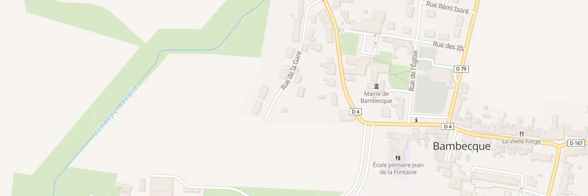 Plan du 11 Rue de la Gare à Bambecque