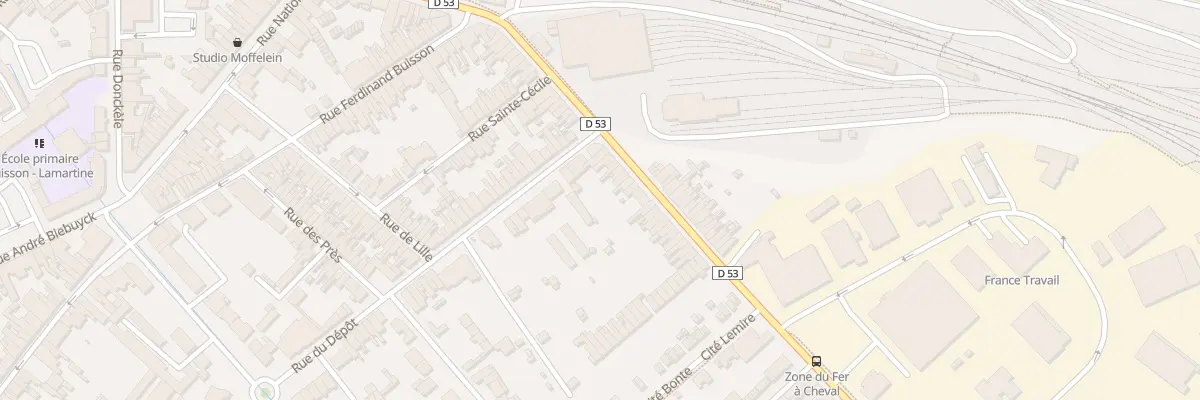 Plan du 66 Rue de Vieux-Berquin à Hazebrouck