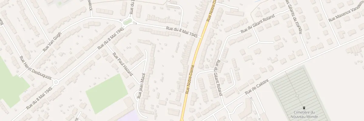 Plan du 147 Rue Notre Dame à Hazebrouck