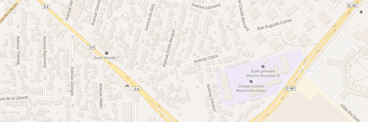 Plan du 13 Av Claire à Chennevières-sur-Marne
