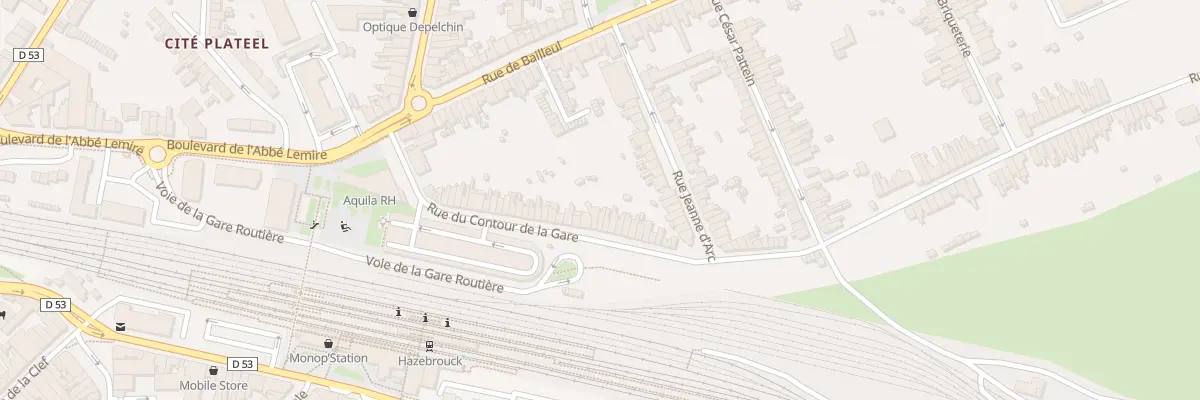 Plan du 47 Rue du Contour de la Gare à Hazebrouck