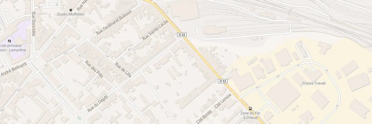 Plan du 70 Rue de Vieux-Berquin à Hazebrouck