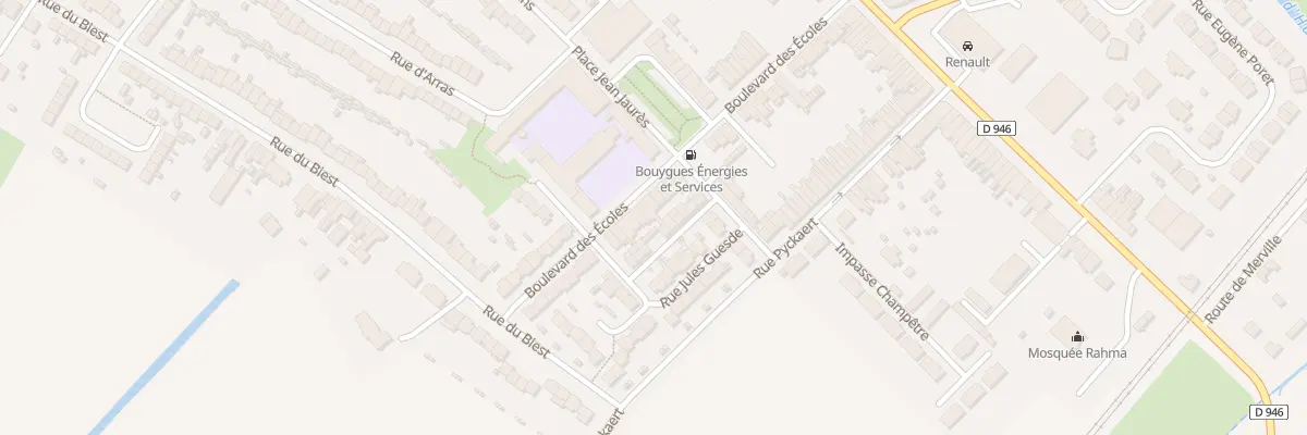 Plan du 61 Bd des Ecoles à Hazebrouck