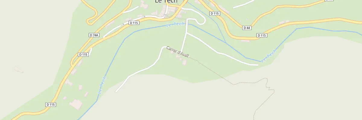 Plan du 1 Carre d’Avall au Tech