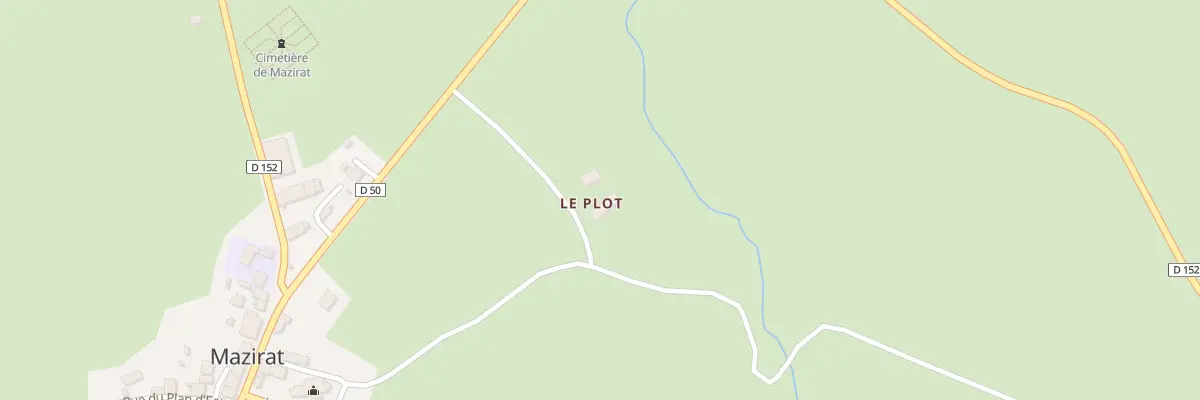 Plan du 3 Chateau du Plot à Mazirat