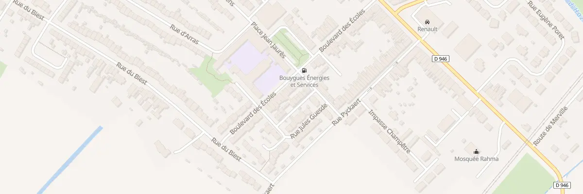 Plan du 59 Bd des Ecoles à Hazebrouck