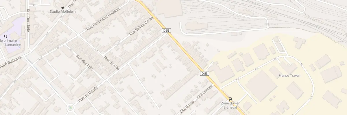 Plan du 72 Rue de Vieux-Berquin à Hazebrouck