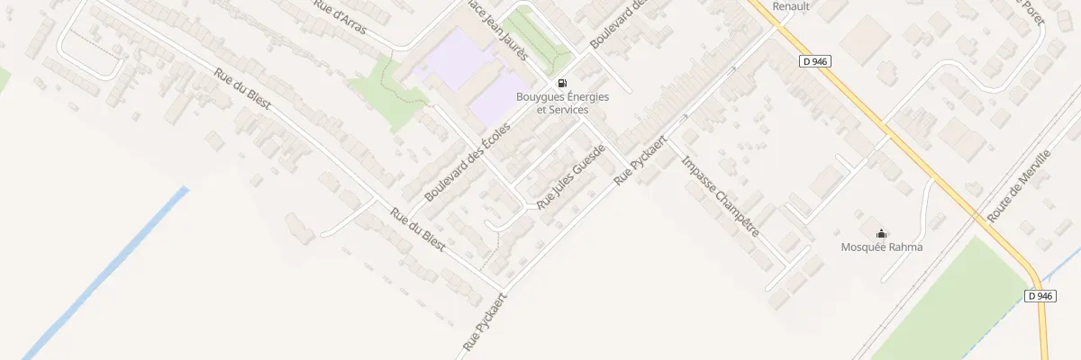 Plan du 8 Rue Jules Guesde à Hazebrouck