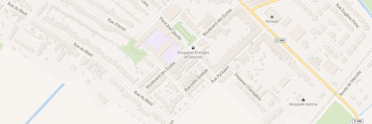 Plan du 57 Bd des Ecoles à Hazebrouck