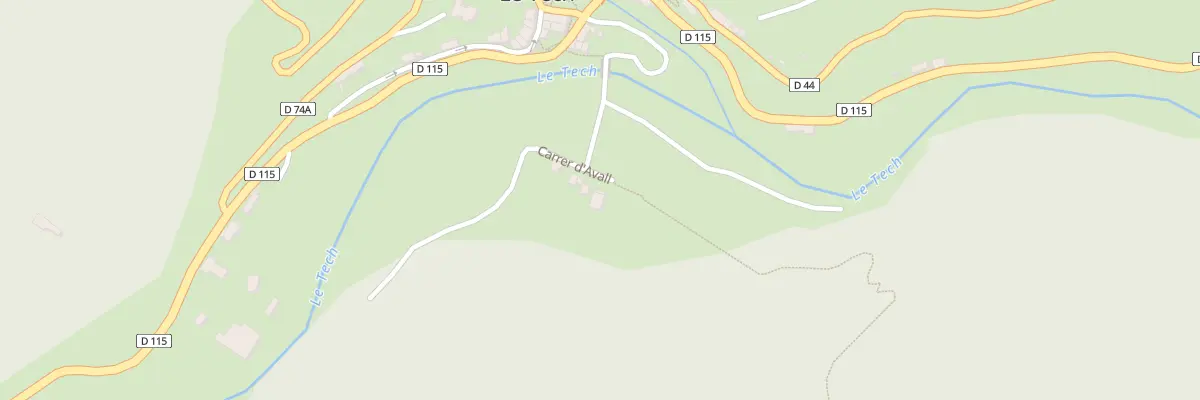 Plan du 5000 Carre d’Avall au Tech