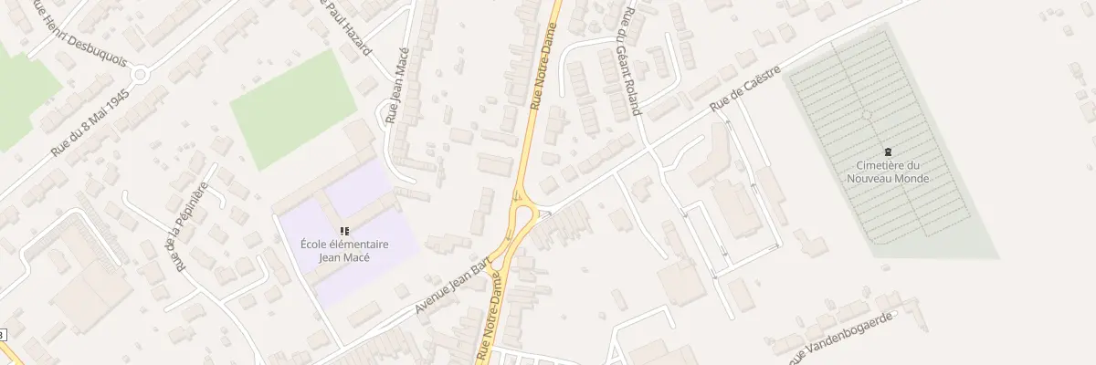 Plan du 1 Rue de Caestre à Hazebrouck