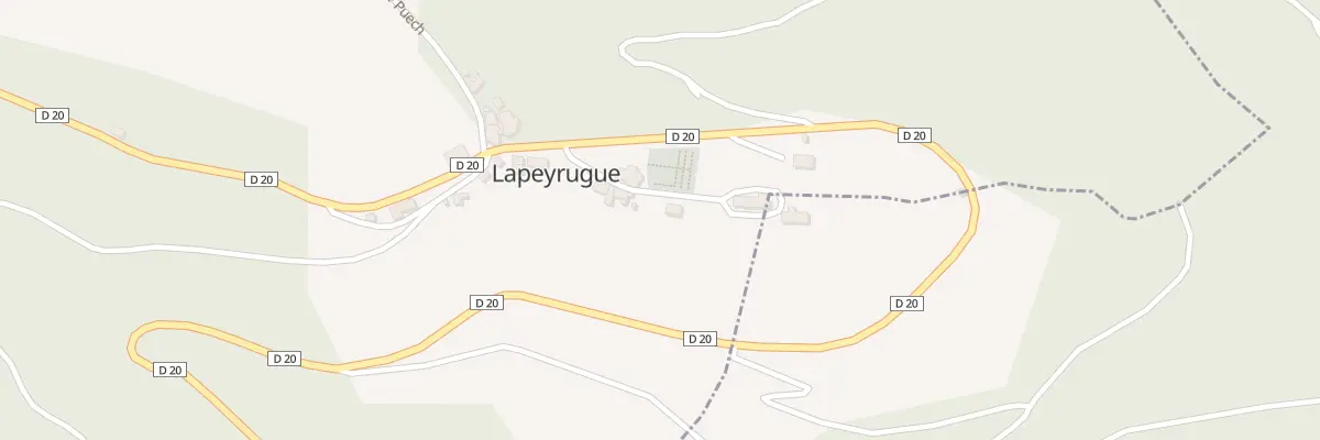 Plan du 6030 Le Bourg à Lapeyrugue
