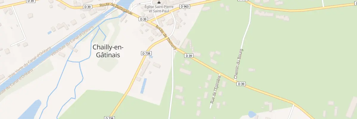 Plan du 39 Le Bourg à Chailly-en-Gâtinais