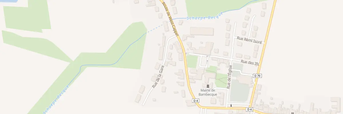 Plan du 3 Rue de la Gare à Bambecque
