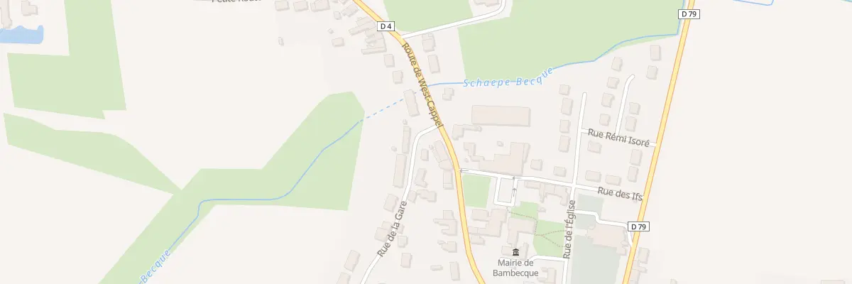 Plan du 1 Rue de la Gare à Bambecque