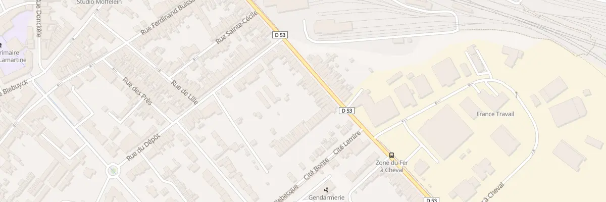 Plan du 84 Rue de Vieux-Berquin à Hazebrouck