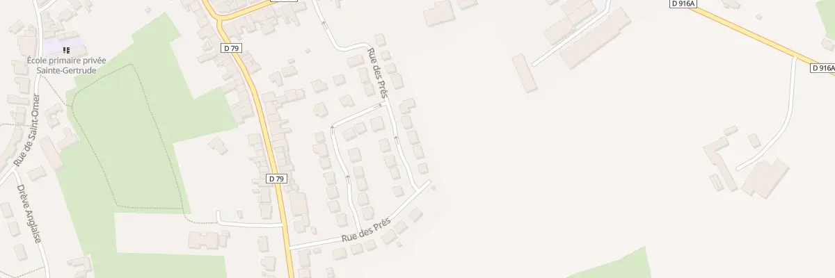 Plan du 18 Rue des Prés à Rexpoëde