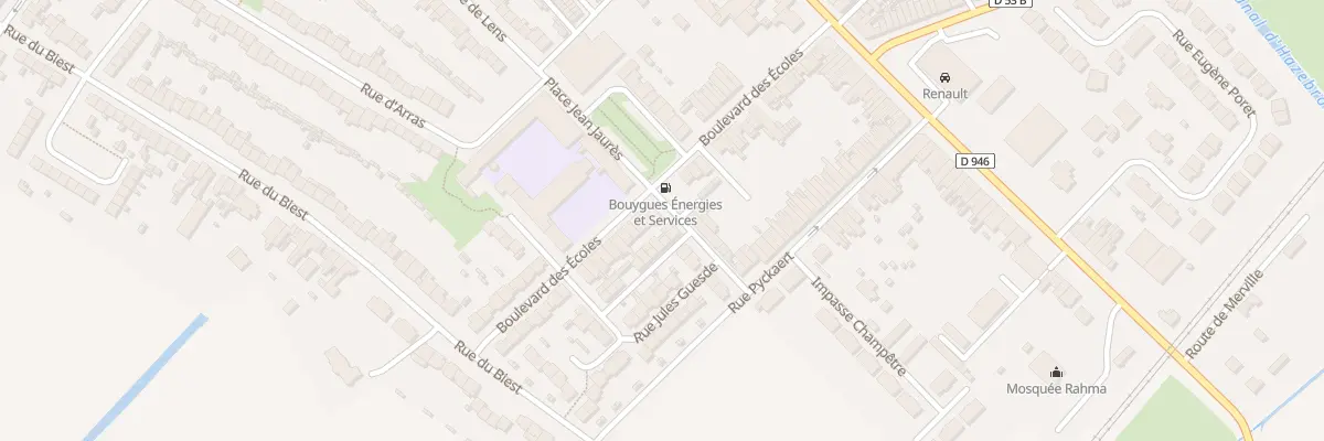 Plan du 51 Bd des Ecoles à Hazebrouck