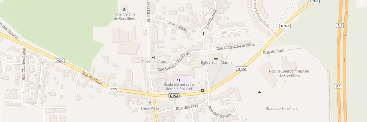Plan du 6 Rue Gaston Fouliouse à Survilliers