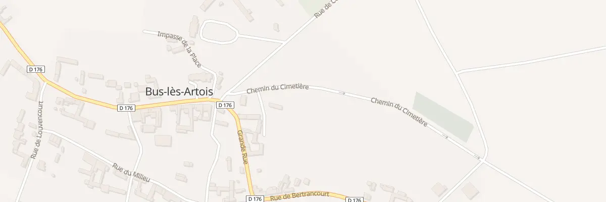 Plan du 4 Che du Cimetière à Bus-lès-Artois