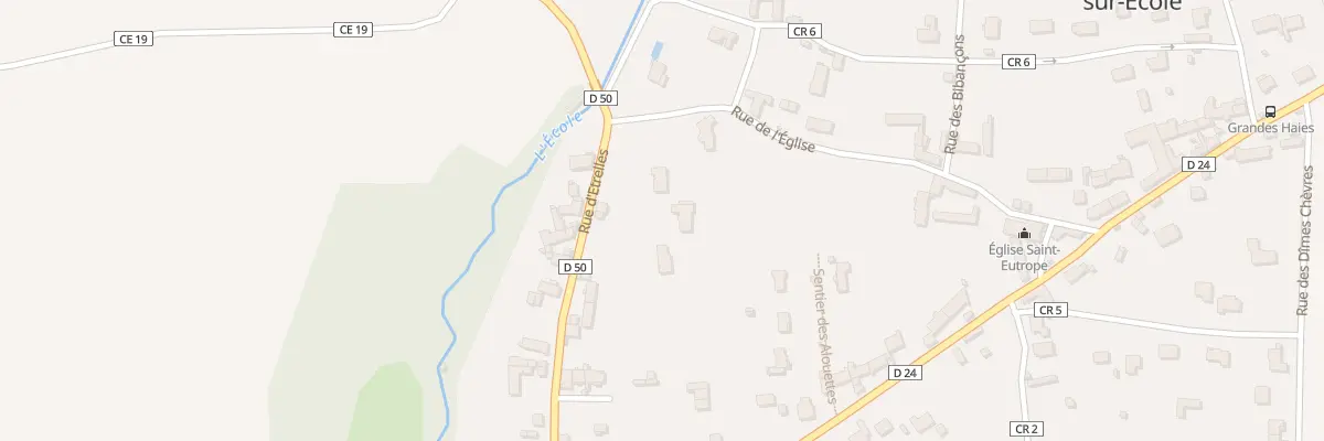 Plan du 11 Rue d’Etrelles à Saint-Sauveur-sur-École