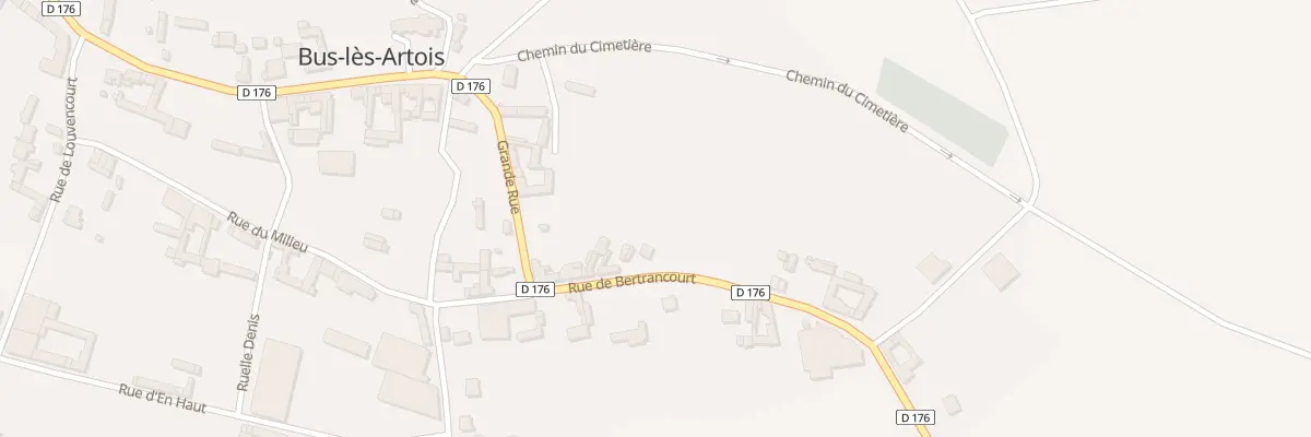 Plan du 13 Rue de Bertrancourt à Bus-lès-Artois