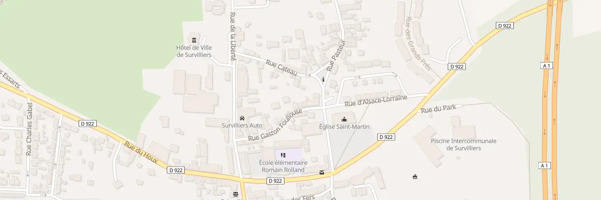 Plan du 13 Rue Gaston Fouliouse à Survilliers