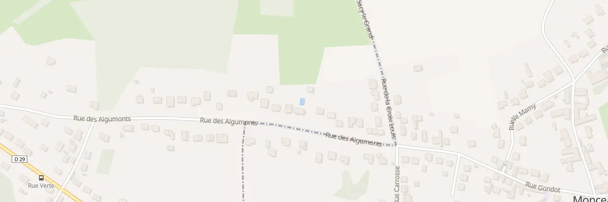 Plan du 551 Rue des Aigumonts à Cinqueux