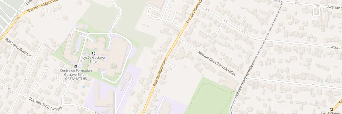 Plan du 38 Rue de Franceville à Gagny