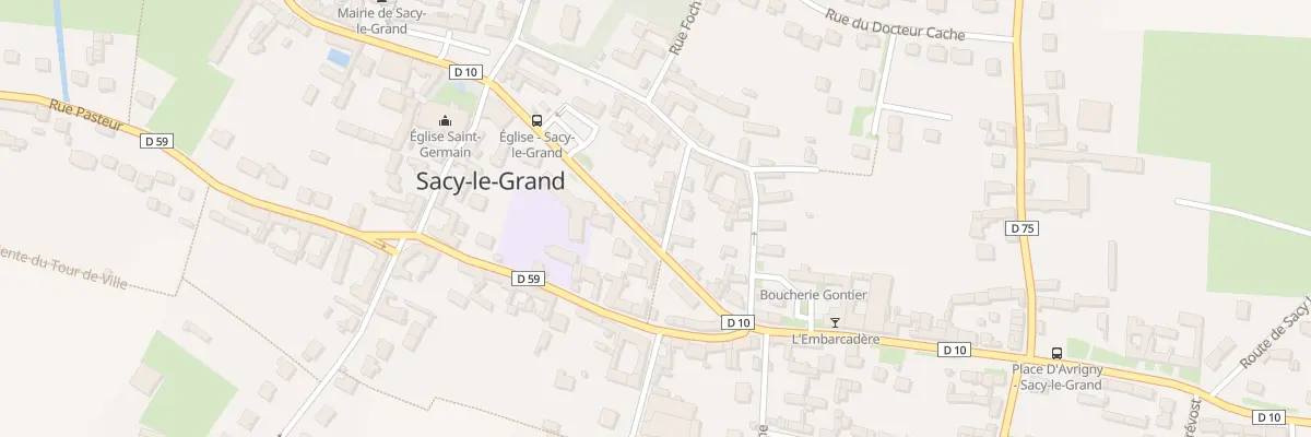Plan du 154 Rue du General de Gaulle à Sacy-le-Grand