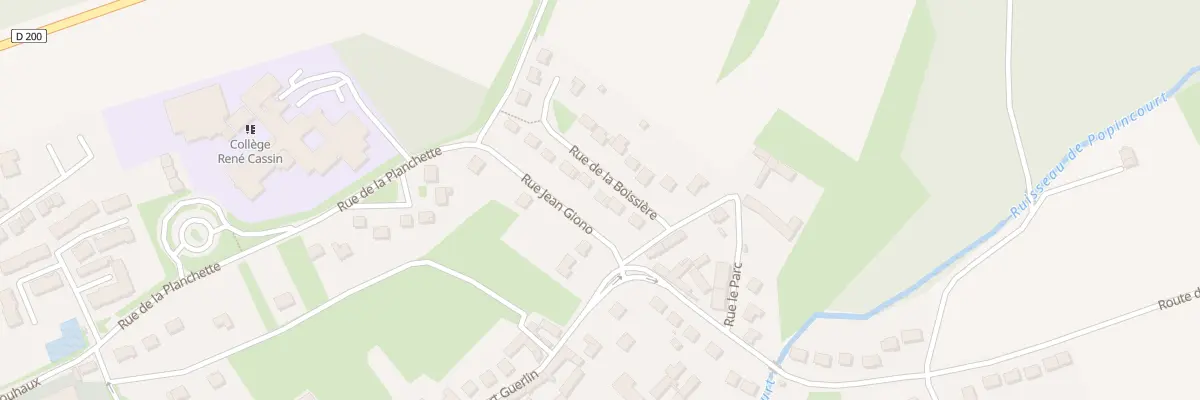 Plan du 6 Rue de la Boissière à Brenouille