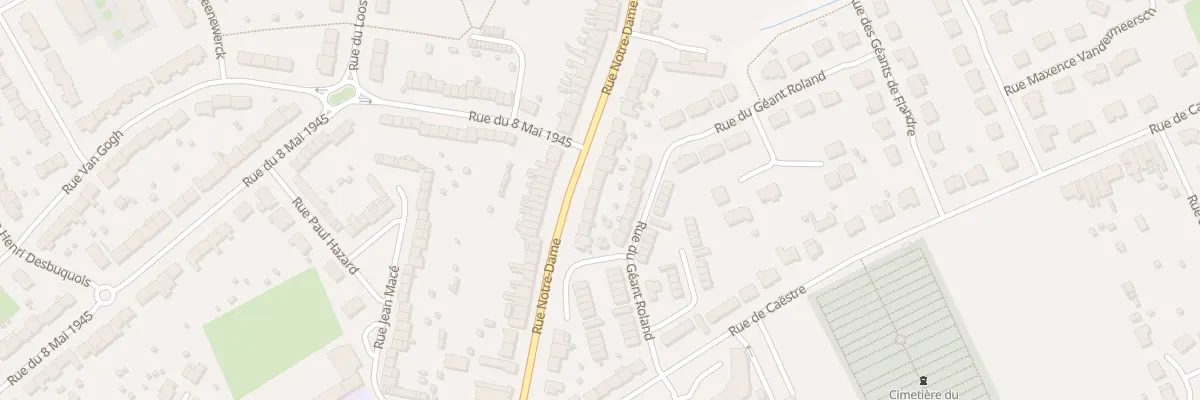 Plan du 128 Rue Notre Dame à Hazebrouck