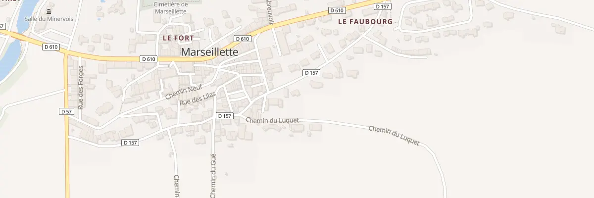 Plan du 32 Av de la Belle Aude à Marseillette