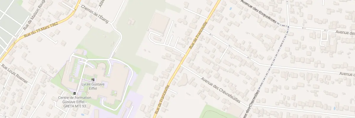 Plan du 75 Rue de Franceville à Gagny