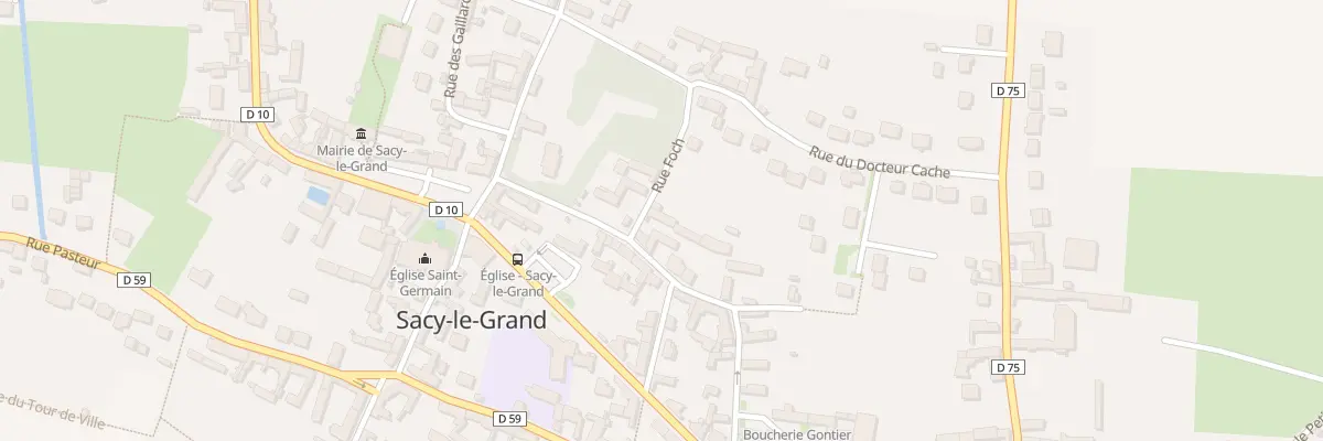 Plan du 14 Rue Foch à Sacy-le-Grand