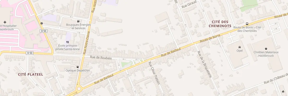 Plan du 31 Rue de Bailleul à Hazebrouck