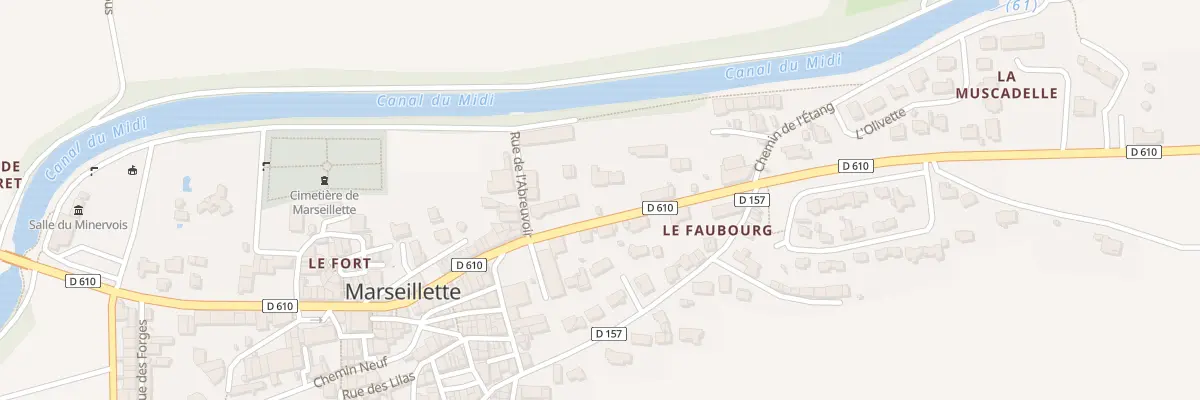 Plan du 49A Av du Languedoc à Marseillette