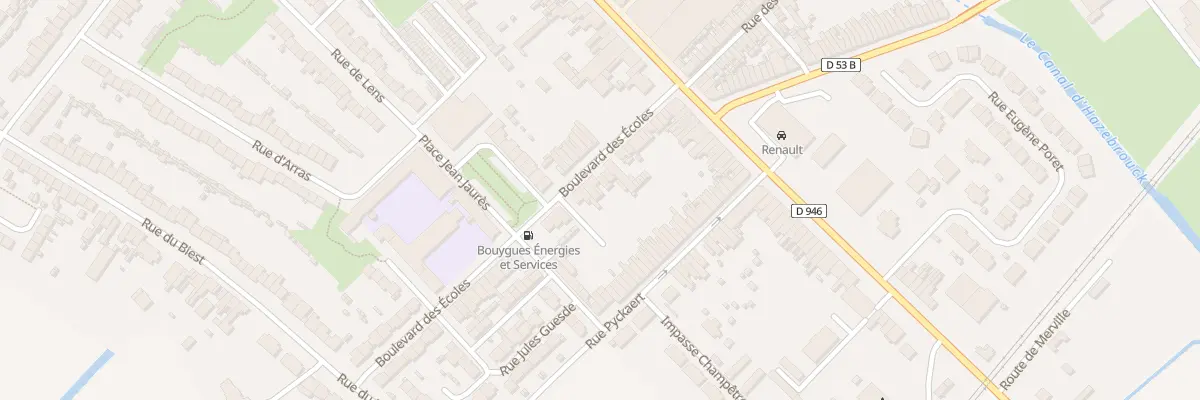 Plan du 33 Bd des Ecoles à Hazebrouck