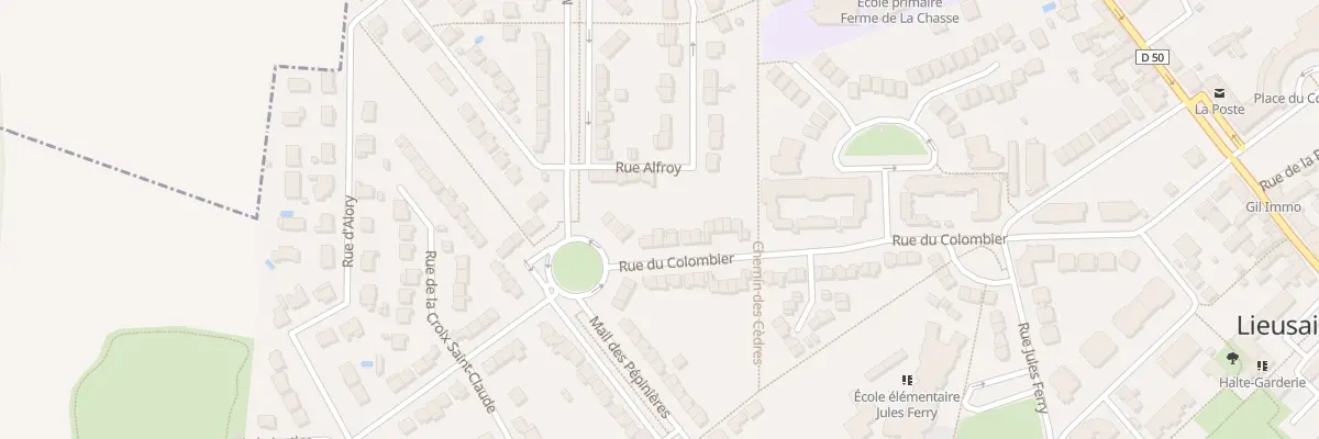 Plan du 74 Rue du Colombier à Lieusaint