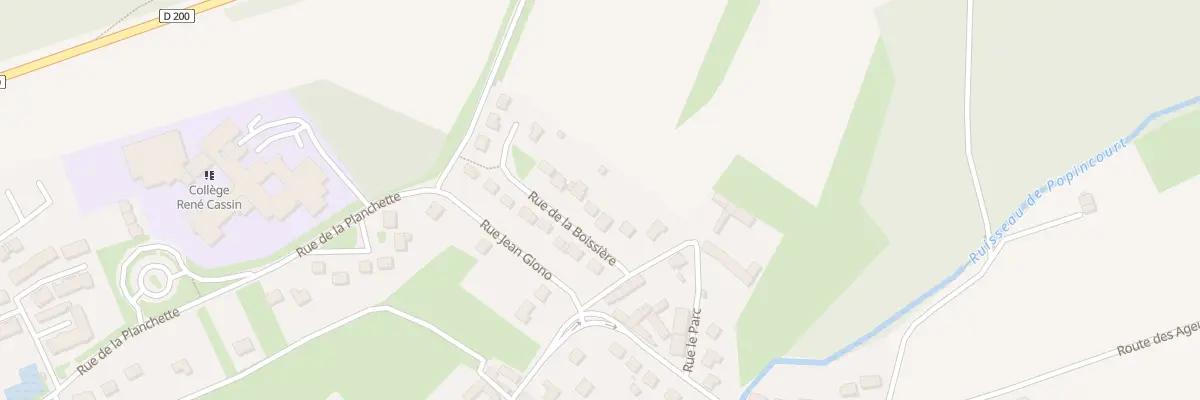 Plan du 7 Rue de la Boissière à Brenouille