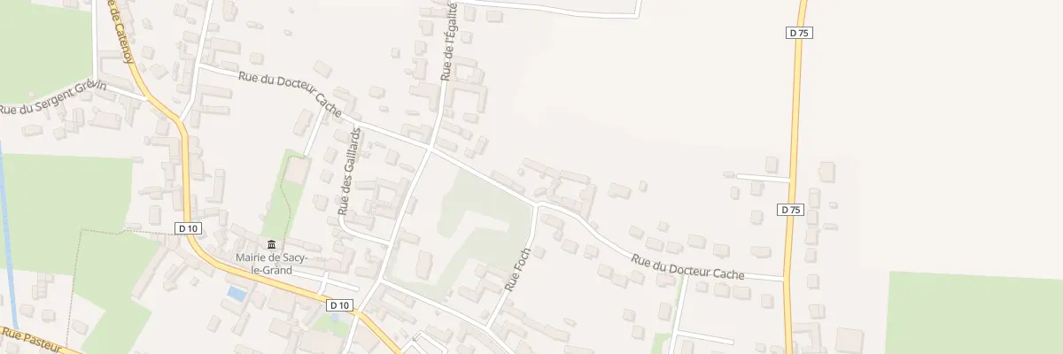 Plan du 321 Rue du Docteur Cache à Sacy-le-Grand