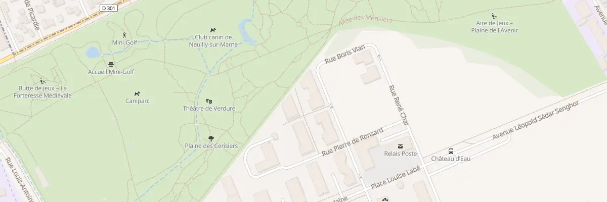 Plan du 4 Rue M Desbordes Valmore à Neuilly-sur-Marne