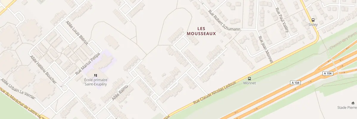 Plan du 9 All Nungesser et Coli à Villepinte