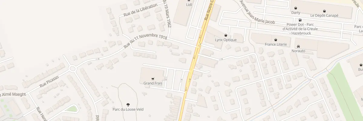 Plan du 225 Rue Notre Dame à Hazebrouck