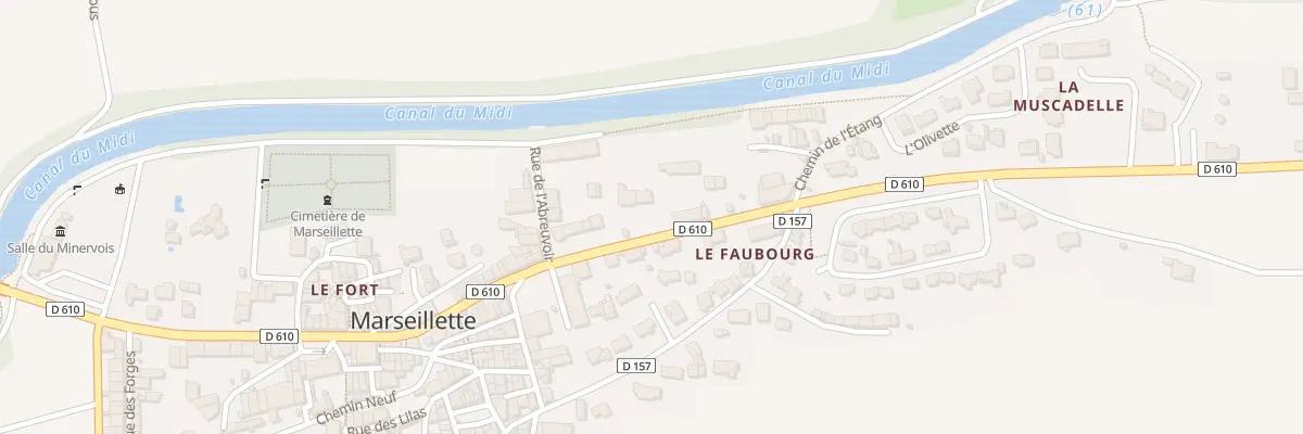 Plan du 49B Av du Languedoc à Marseillette