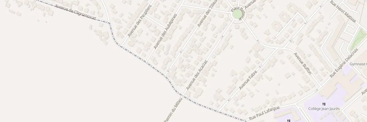 Plan du 8 Av des Tilleuls à Villepinte