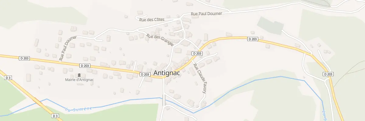 Plan du 3 Rue Jacques de Chabannes à Antignac