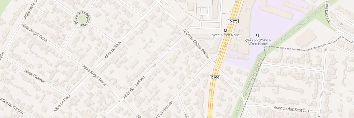 Plan du 46 All de Castillon à Clichy-sous-Bois