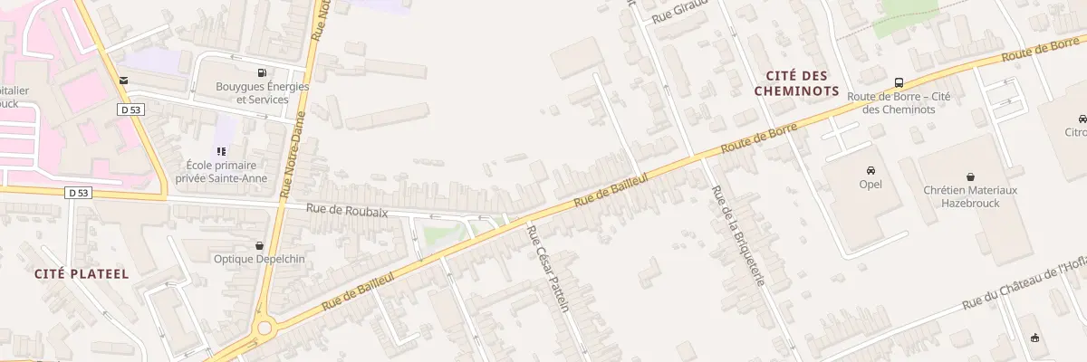 Plan du 39 Rue de Bailleul à Hazebrouck